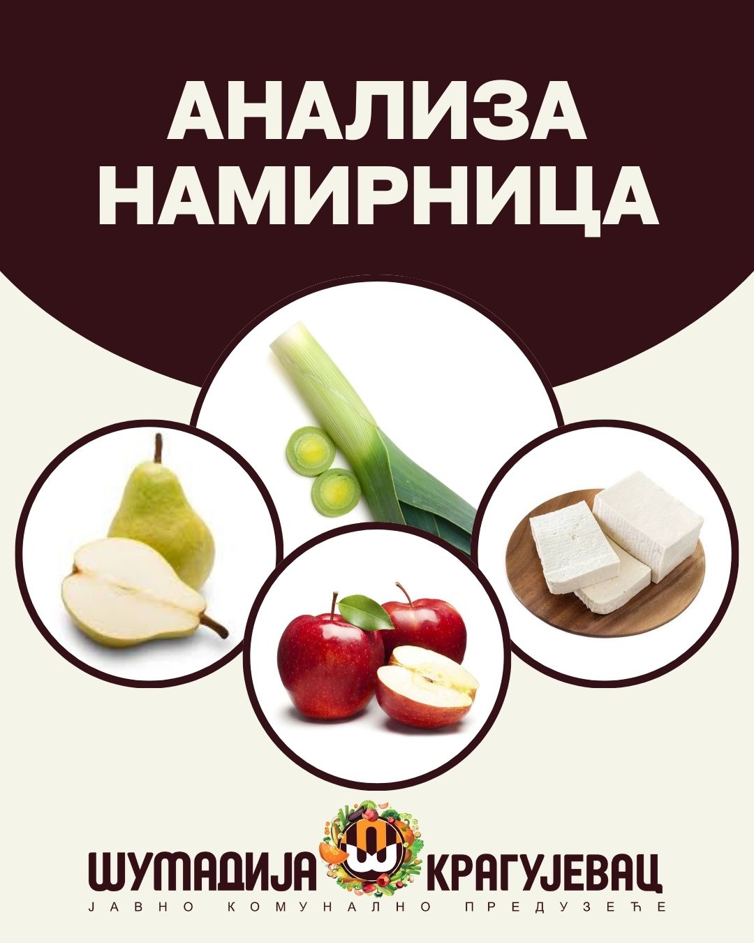 Rezultati  kontrole ispravnosti mlečnih proizvoda, voća i povrća na gradskim pijacama za novembar 2025. godine